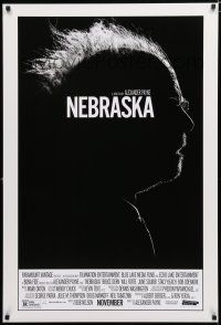 9x545 NEBRASKA advance DS 1sh '13 cool high contrast profile image of Bruce Dern!