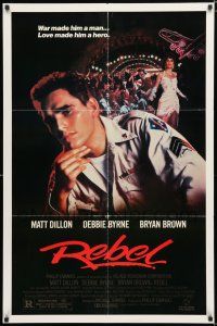 9x626 REBEL 1sh '85 Matt Dillon & Debbie Byrne, WWII in Australia!