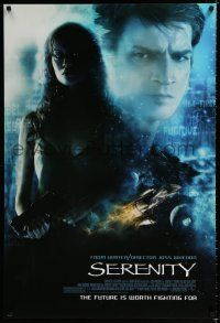 9x671 SERENITY 1sh '05 Joss Whedon directed, Summer Glau, Nathan Fillion!