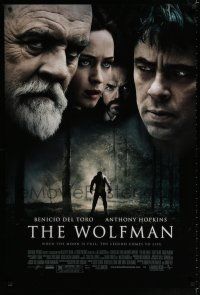 9x834 WOLFMAN DS 1sh '10 Benicio Del Toro, Anthony Hopkins, Emily Blunt & Hugo Weaving!