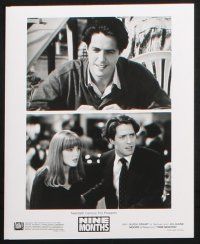 1b835 NINE MONTHS presskit w/ 5 stills '95 Julianne Moore, Hugh Grant, Tom Arnold, Joan Cusack!