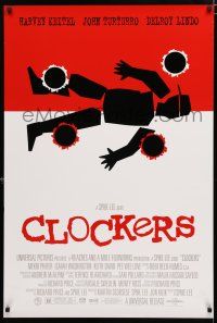 1d160 CLOCKERS 1sh '95 Harvey Keitel, John Turturro, Delroy Lindo, Saul Bass inspired art!