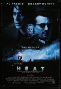 1d363 HEAT DS 1sh '95 Al Pacino, Robert De Niro, Val Kilmer, Michael Mann directed!