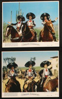 1e133 THREE AMIGOS 8 8x10 mini LCs '86 wacky Chevy Chase, Steve Martin & Martin Short, Arau!