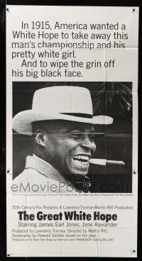 1f731 GREAT WHITE HOPE int'l 3sh '70 Jack Johnson boxing biography, James Earl Jones, different!