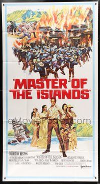 1f739 HAWAIIANS int'l 3sh '70 James A. Michener sequel, Master of the Islands, art by Pfieffer!