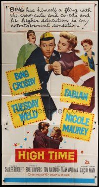 1f743 HIGH TIME 3sh '60 Blake Edwards directed, Bing Crosby, Fabian, sexy young Tuesday Weld!