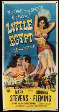 1f783 LITTLE EGYPT 3sh '51 full-length image of sexy belly dancer Rhonda Fleming!