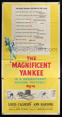 1f790 MAGNIFICENT YANKEE 3sh '51 Louis Calhern as Oliver Wendell Holmes, directed by John Sturges!