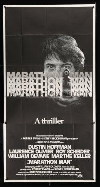 1f794 MARATHON MAN int'l 3sh '76 cool image of Dustin Hoffman, John Schlesinger classic thriller!