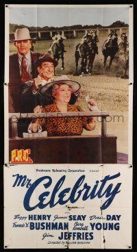 1f814 MR CELEBRITY 3sh '41 Buzzy Henry, James Seay, Doris Day, cool horse racing image!