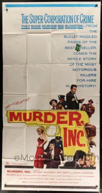 1f815 MURDER INC. 3sh '60 the super-corporation of crime made murder into big business!