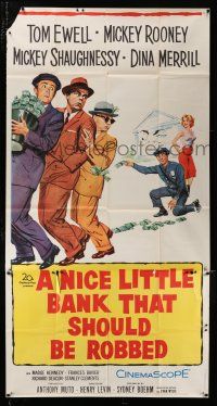 1f821 NICE LITTLE BANK THAT SHOULD BE ROBBED 3sh '58 Tom Ewell, Mickey Rooney & Shaughnessy!