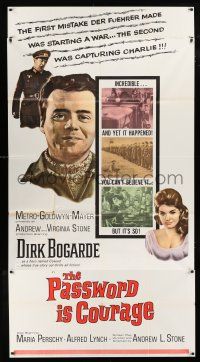 1f835 PASSWORD IS COURAGE 3sh '63 Dirk Bogarde in an English version of The Great Escape!