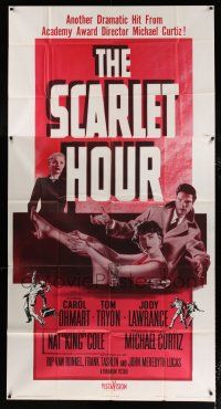 1f881 SCARLET HOUR 3sh '56 Michael Curtiz directed, sexy Carol Ohmart showing her leg, Tom Tryon!