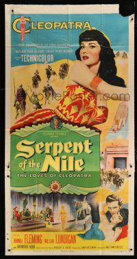 1f889 SERPENT OF THE NILE 3sh '53 sexiest Rhonda Fleming as Egyptian Queen Cleopatra, Lundigan