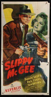 1f896 SLIPPY MCGEE 3sh '48 art of criminal Don Red Barry drilling into safe + sexy solo Dale Evans!