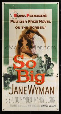 1f901 SO BIG 3sh '53 Jane Wyman, Sterling Hayden, from Edna Ferber's Pulitzer Prize novel!