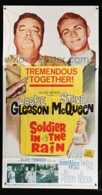 1f902 SOLDIER IN THE RAIN 3sh '64 misfit soldiers Steve McQueen & Jackie Gleason + Tuesday Weld!