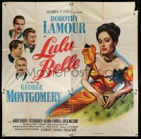 1f200 LULU BELLE 6sh '48 full-length art of sexy Dorothy Lamour & with George Montgomery!