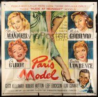 1f215 PARIS MODEL 6sh '53 sexy Marilyn Maxwell, Paulette Goddard, Gabor, nude at midnight models!