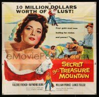 1f235 SECRET OF TREASURE MOUNTAIN 6sh '56 Valerie French, Raymond Burr, 10 million dollars of lust