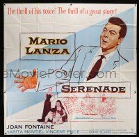 1f236 SERENADE 6sh '56 art of Mario Lanza, from the story by James M. Cain, Anthony Mann