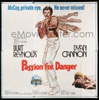 1f238 SHAMUS int'l 6sh '73 private eye Burt Reynolds never misses, different Passion for Danger!