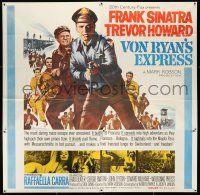 1f269 VON RYAN'S EXPRESS 6sh '65 cool image of Frank Sinatra pointing machine gun in World War II!