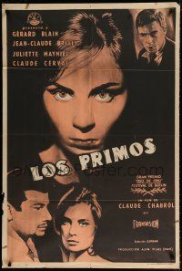 1f321 COUSINS Argentinean '59 Claude Chabrol, art of Gerard Blain & Juliette Mayniel!