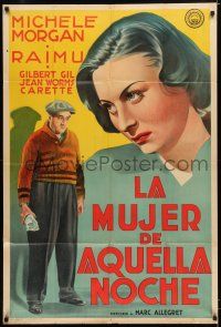 1f371 MEDDLER Argentinean '37 cool artwork of Raimu & pretty Michele Morgan!