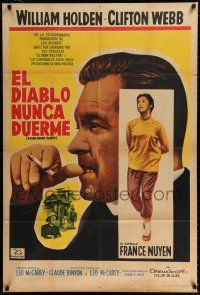 1f398 SATAN NEVER SLEEPS Argentinean '62 Leo McCarey, William Holden, Clifton Webb, France Nuyen