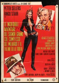 1f522 MAGIC CHRISTIAN Italian 1p '71 different art of sexy Raquel Welch, Peter Sellers & Ringo!