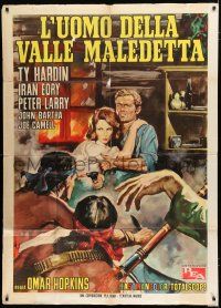 1f523 MAN OF THE CURSED VALLEY Italian 1p '65 cool Rodolfo Gasparri spaghetti western art!