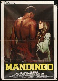 1f524 MANDINGO Italian 1p '75 different image of barechested Ken Norton & Susan George!