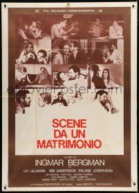 1f556 SCENES FROM A MARRIAGE Italian 1p '75 Ingmar Bergman, Liv Ullmann, Bibi Andersson, montage!