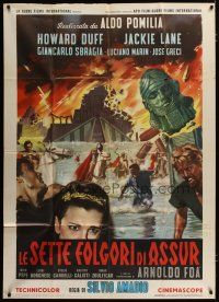 1f591 WAR GODS OF BABYLON style A Italian 1p '63 cool different epic artwork by Enzo Nistri!