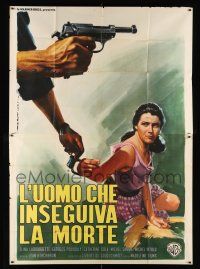 1f110 VACANCES EN ENFER Italian 2p '61 Holiday in Hell, Martinati art of girl handcuffed to criminal