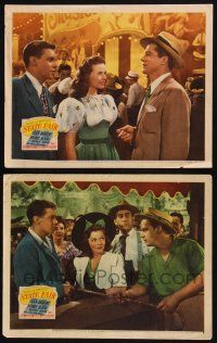 1g981 STATE FAIR 2 LCs '45 Jeanne Crain & Dana Andrews, Haymes, Morgan, Rogers & Hammerstein!