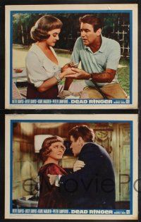 1g534 DEAD RINGER 7 LCs '64 great images of creepy Bette Davis, Karl Malden, Peter Lawford!