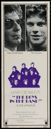 1j479 BOYS IN THE BAND insert '70 William Friedkin, Leonard Frey gets La Tourneaux as a present!