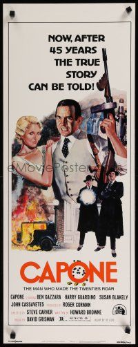 1j486 CAPONE insert '75 art of gangster legend Ben Gazzara by John Solie!