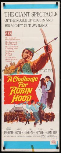 1j493 CHALLENGE FOR ROBIN HOOD insert '67 Hammer, the rogue of rogues and his mighty outlaw band!