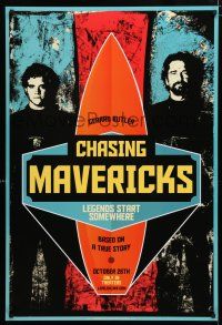 1k134 CHASING MAVERICKS style A teaser DS 1sh '12 Gerard Butler, Jonny Weston, surfing!