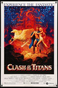 1k145 CLASH OF THE TITANS 1sh '81 Harryhausen, great fantasy art by Greg & Tim Hildebrandt!