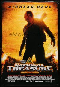 1k519 NATIONAL TREASURE advance DS 1sh '04 Nicolas Cage, Diane Kruger, directed by Jon Turteltaub!