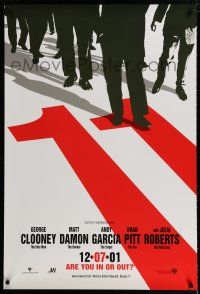 1k534 OCEAN'S 11 teaser DS 1sh '01 Steven Soderbergh, George Clooney, Matt Damon, Brad Pitt