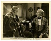 1m457 HOUSE OF ROTHSCHILD 8x10 still '34 c/u of George Arliss & anti-Semitic Boris Karloff!