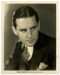 1m678 NIGHT NURSE 8x10.25 still '31 head & shoulders portrait of Ben Lyon in suit & tie!