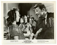 1m679 NIGHT OF THE HUNTER 8.25x10.25 still '55 Robert Mitchum shows switchblade to Sally Jane Bruce!